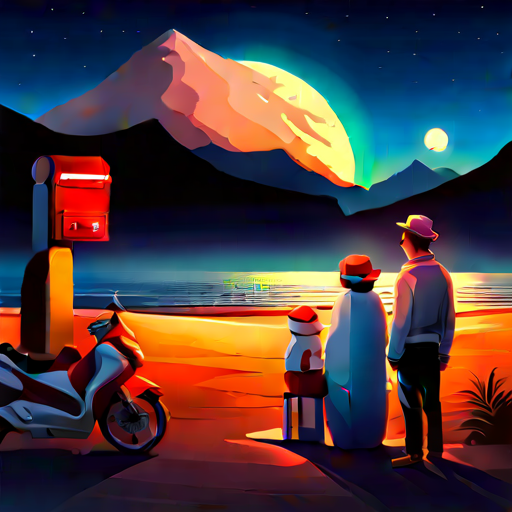 mountain, hot dog, mailbox, moon, apple, flower, surfboard, snowman, towel, motorcycle